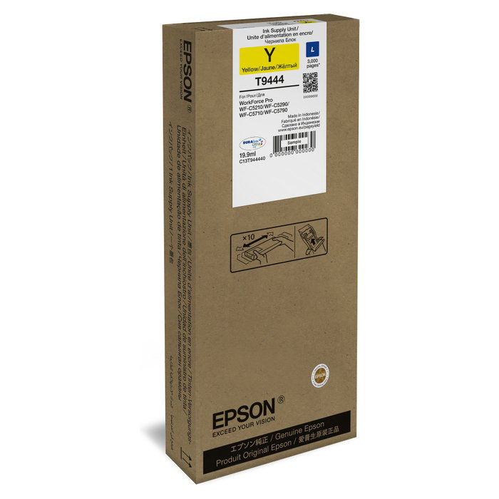Epson T9444 Cartucho de Tinta Amarillo para WorkForce Pro WF-C5xxx Series