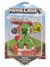 Mattel Figura Minecraft Articulada de Juguete con Cubos de Papel para Construir 8 cm - Modelos Surtidos