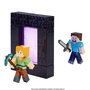 Mattel Figura Minecraft Articulada de Juguete con Cubos de Papel para Construir 8 cm - Modelos Surtidos