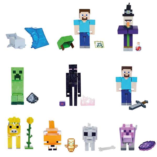 Mattel Figura Minecraft Articulada de Juguete con Cubos de Papel para Construir 8 cm - Modelos Surtidos Mattel Figura Minecraft Articulada de Juguete con Cubos de Papel para Construir 8 cm - Modelos Surtidos