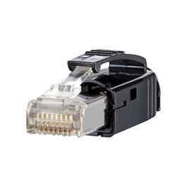 METZ CONNECT E-DAT Industry IP20 RJ45 Conector Plug Negro Cat.6a con Tulle
