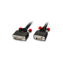 LINDY 41197 Cable DVI-A a VGA (D-Sub) de 3m, Negro, Conectores Macho/Macho