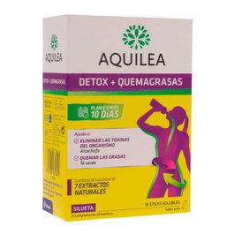 Aquilea Detox + Quemagrasas Tratamiento 10 Días Stick Solubles