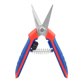 Workpro Tijeras de Poda Punta Recta con Corte Máximo Ø12 mm y 160 mm, Mecanismo de Bloqueo, Hojas Acero 3CR13
