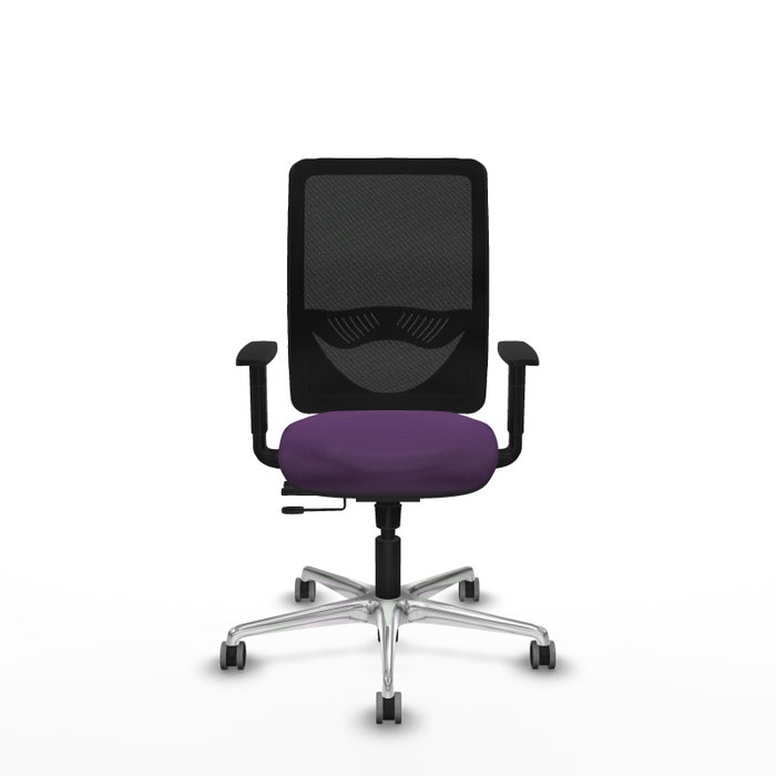 PIQUERAS Y CRESPO Silla de oficina Zulema Morado/Negro con mecanismo Sincro/Traslack