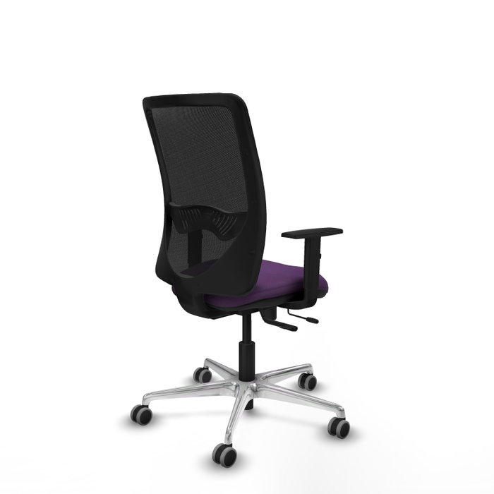 PIQUERAS Y CRESPO Silla de oficina Zulema Morado/Negro con mecanismo Sincro/Traslack