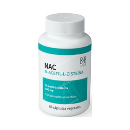 BSB LABS NAC N-Acetil-L-Cisteína 600mg 60 Cápsulas Veganas Antioxidante