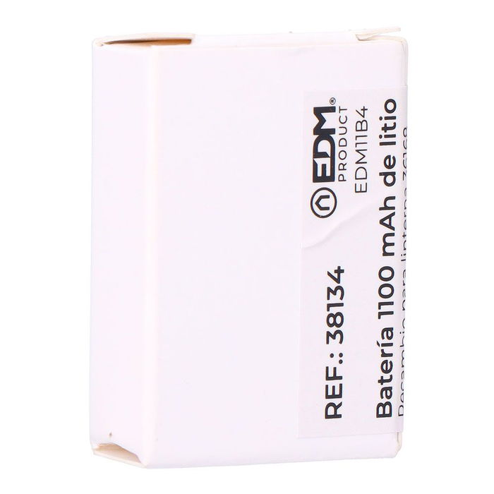 Edm Batería Recargable 1100 mAh 3.7V USB-C para Linterna Ref. 36168