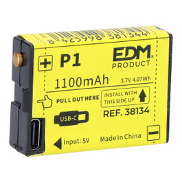 Edm Recambio batería para linterna ref. 36168