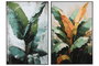 DKD Home Decor Cuadro de Palmera en Aluminio y MDF, 80x3,5x120 cm, Pack de 2