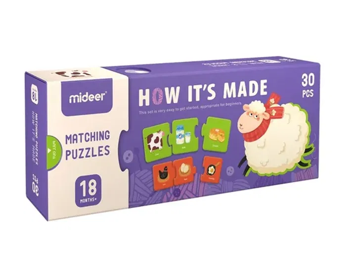 Mideer Puzle Cómo Está Hecho 30 Piezas para Niños de 18 Meses o Más Mideer Puzle Cómo Está Hecho 30 Piezas para Niños de 18 Meses o Más