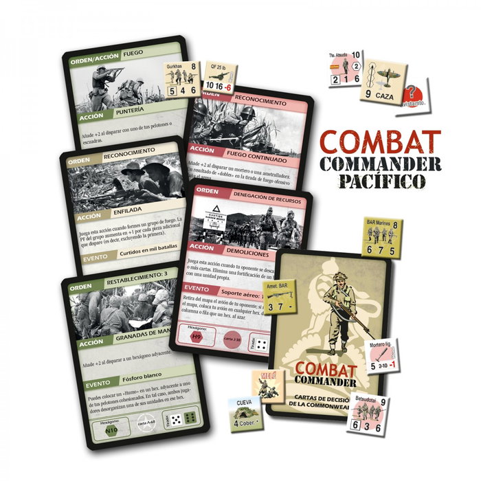 Devir Combat Commander: Pacífico Juego de Mesa para 2 Jugadores, Estrategia Bélica Segunda Guerra Mundial, 170-180 Minutos, Castellano