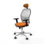PIQUERAS Y CRESPO Silla de oficina Jorquera Naranja y Blanco