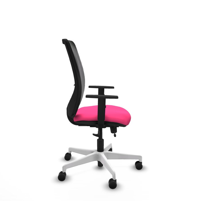 PIQUERAS Y CRESPO Silla de oficina Zulema Rosa y Negro