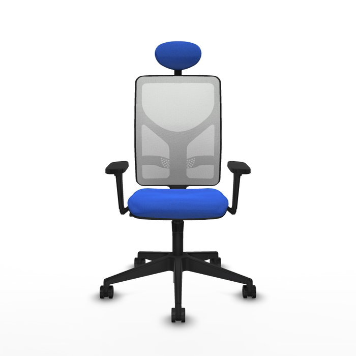 PIQUERAS Y CRESPO Silla de oficina Motilla con mecanismo Sincro, Azul y Blanco PIQUERAS Y CRESPO Silla de oficina Motilla con mecanismo Sincro, Azul y Blanco