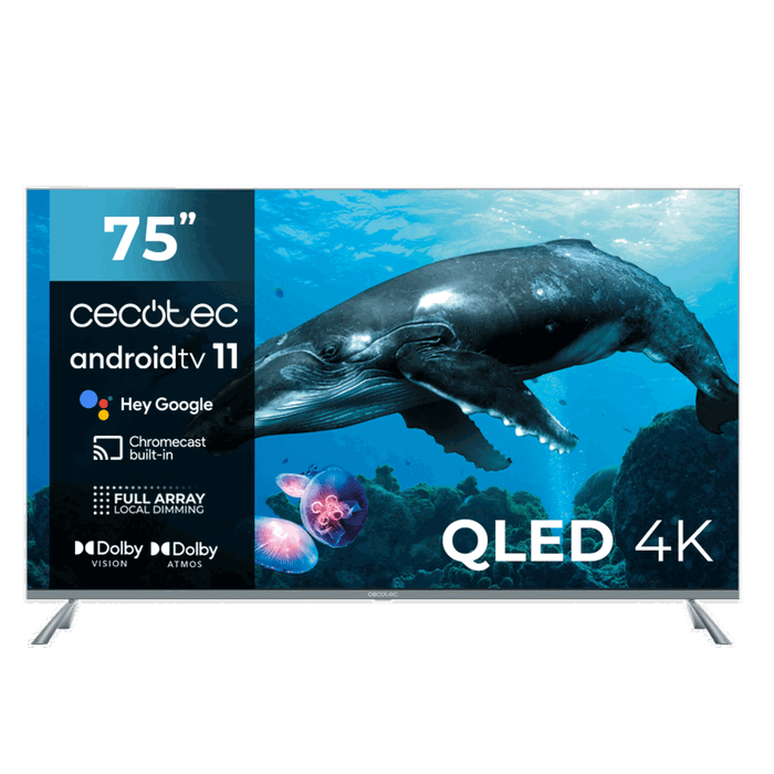 Cecotec TV QLED V3+ series VQU30075+ 75 pulgadas 4K UHD Cecotec TV QLED V3+ series VQU30075+ 75 pulgadas 4K UHD
