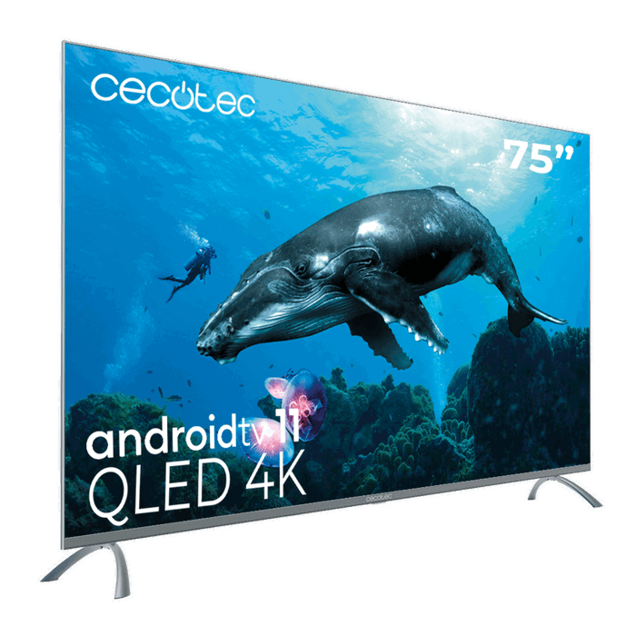 Cecotec TV QLED V3+ series VQU30075+ 75 pulgadas 4K UHD Cecotec TV QLED V3+ series VQU30075+ 75 pulgadas 4K UHD