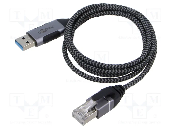 GOOBAY Cable Slim USB 3.0 a RJ45 Cat 6 de 1m GOOBAY Cable Slim USB 3.0 a RJ45 Cat 6 de 1m