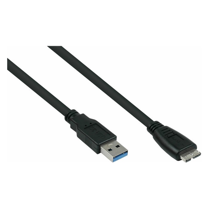 Kabelmeister Cable USB 3.0 A a Micro B negro 1,8m Kabelmeister Cable USB 3.0 A a Micro B negro 1,8m