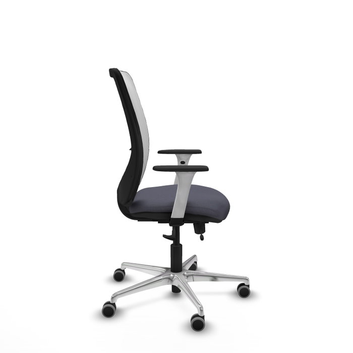 PIQUERAS Y CRESPO Silla de oficina Zulema con mecanismo Sincro/Traslack, Gris oscuro y Blanco PIQUERAS Y CRESPO Silla de oficina Zulema con mecanismo Sincro/Traslack, Gris oscuro y Blanco