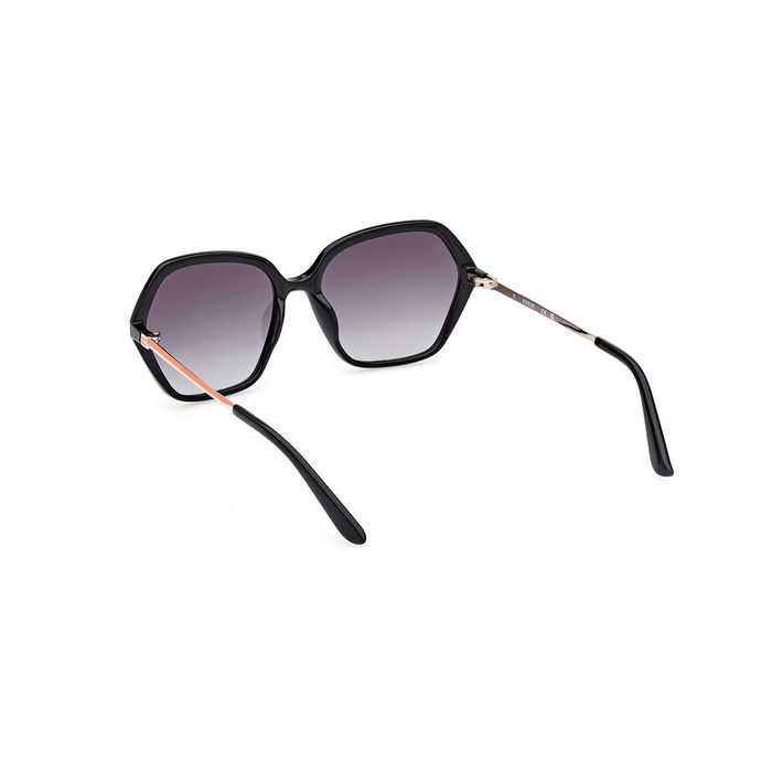 Guess Gafas GU00134 Gafas de Sol Mujer Negro Redondas 55 mm