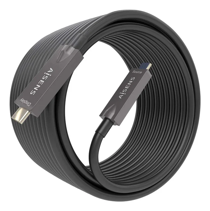 AISENS Cable USB-C A157-0882 de 10m, 10Gbps, 60W, Negro