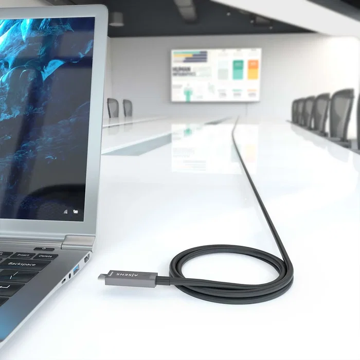 AISENS Cable USB-C A157-0882 de 10m, 10Gbps, 60W, Negro