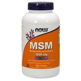 NOW MSM 1500mg 200 tabletas