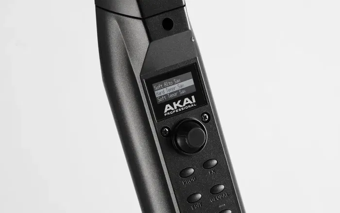 AKAIPRO Ewi Solo Instrumento de Viento Digital con Altavoz Integrado y 200 Sonidos, Pantalla OLED