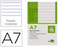 Liderpapel Bloc de notas horizontal A7 perforado 80 hojas