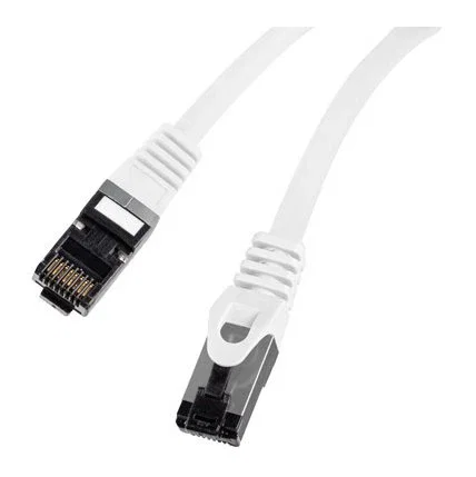 Lanberg Cable de Red Ethernet Cat 8, 1 s FTP LSZH Cobre, 3m, Blanco, Fluke Passed, 100000 Mbit/s