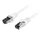 Lanberg Cable de Red Ethernet Cat 8, 1 s FTP LSZH Cobre, 3m, Blanco, Fluke Passed, 100000 Mbit/s