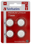 Verbatim CR2025 Batería de Litio 3V (Pack de 4)