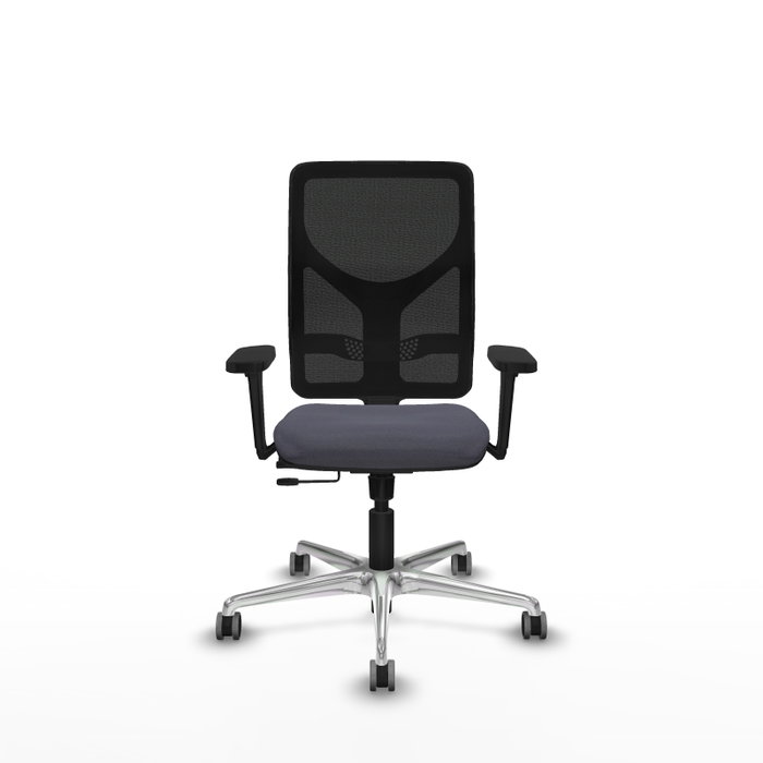 PIQUERAS Y CRESPO Silla de oficina Motilla Gris oscuro/Negro con mecanismo Sincro/Traslack