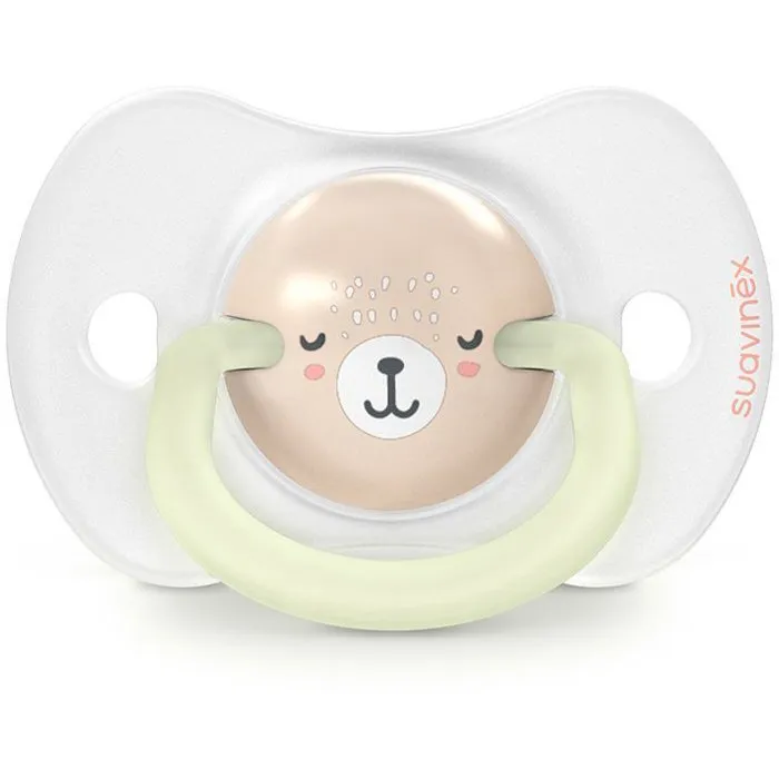 Suavinex SX Pro Pack de 2 Chupetes Simétricos Night&Day Wild&Free para 0 a 6 meses, Rosa - SUA8426420904674