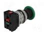 PROMET Interruptor de presión verde 30mm NC + NA