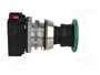 PROMET Interruptor de presión verde 30mm NC + NA