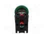 PROMET Interruptor de presión verde 30mm NC + NA