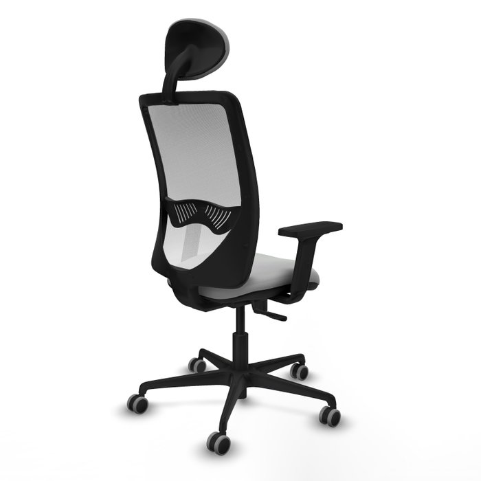 PIQUERAS Y CRESPO Silla de oficina Zulema con mecanismo Sincro Gris claro y Blanco PIQUERAS Y CRESPO Silla de oficina Zulema con mecanismo Sincro Gris claro y Blanco