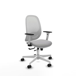 PIQUERAS Y CRESPO Silla de oficina Cilanco Gris claro y Blanco