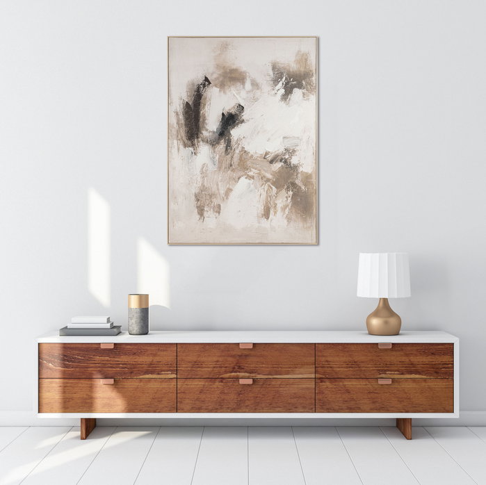 DKD Home Decor Cuadro Lienzo Pino 130x5x180 Abstracto