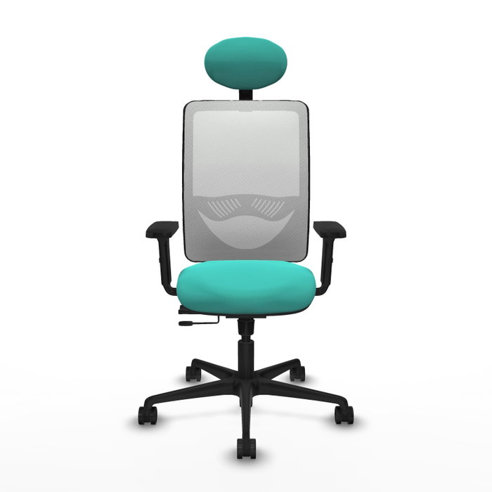 PIQUERAS Y CRESPO Silla de oficina Zulema Turquesa y Blanco PIQUERAS Y CRESPO Silla de oficina Zulema Turquesa y Blanco