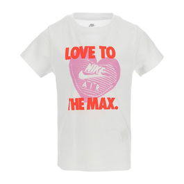 Camiseta de Manga Corta Infantil Nike Nkg Love To The Max Graphic Te Blanco 7-8 Años