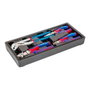 Workpro Alicates Juego Profesional 4 Piezas Cromo Vanadio - Punta Larga, Corte Diagonal, Universal, Pico Loro con Caja