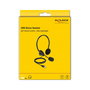 DeLOCK Auriculares Estéreo USB con Control de Volumen y Micrófono Boom para PC y Portátil - Ultra Ligeros (75 g), Supraaurales, Negro