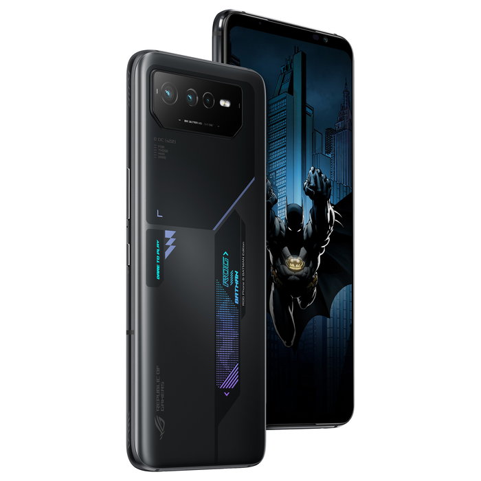 ASUS ROG Phone 6D Batman Edition Smartphone, 17.2 cm (6.78") AMOLED 165 Hz, Dimensity 9000+, 12GB RAM, 256GB, 50MP Triple Cámara, 6000 mAh, 5G, Dual SIM, Android 12, Negro