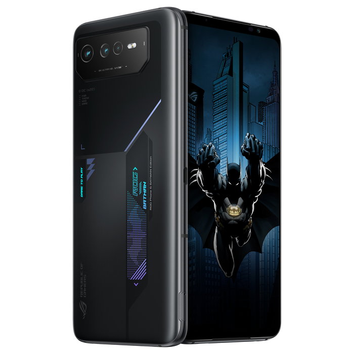 ASUS ROG Phone 6D Batman Edition Smartphone, 17.2 cm (6.78") AMOLED 165 Hz, Dimensity 9000+, 12GB RAM, 256GB, 50MP Triple Cámara, 6000 mAh, 5G, Dual SIM, Android 12, Negro
