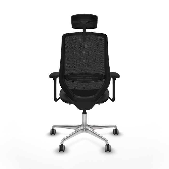 PIQUERAS Y CRESPO Silla de oficina Mardos con mecanismo Sincro/Traslack, Gris oscuro y Negro