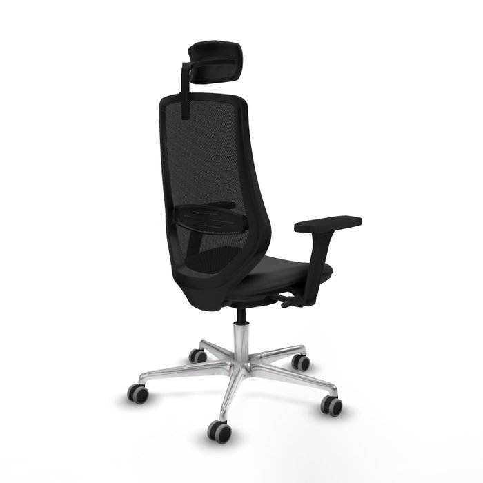 PIQUERAS Y CRESPO Silla de oficina Mardos con mecanismo Sincro/Traslack, Gris oscuro y Negro