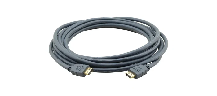 Kramer 97-0101035 Cable HDMI (Macho-Macho) 10.7m/35ft, 1080p@60Hz, 4K, Conectores Dorados, Blindaje, Negro, C-HM/HM-35